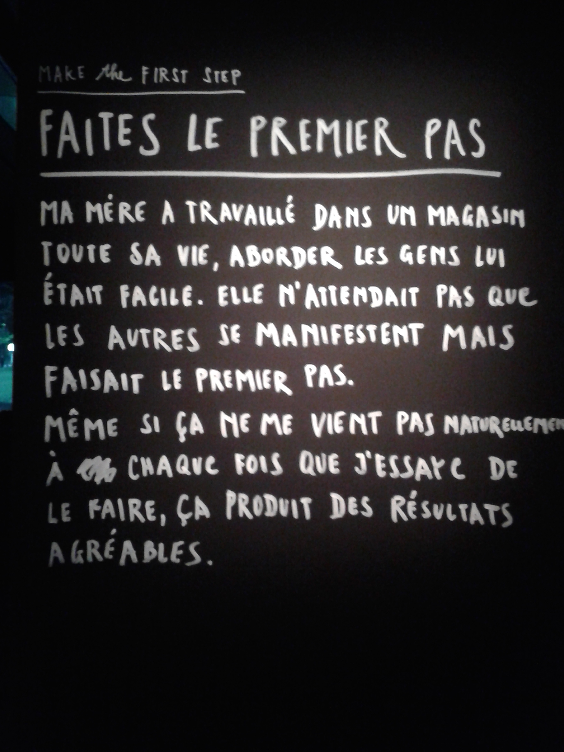Premier pas